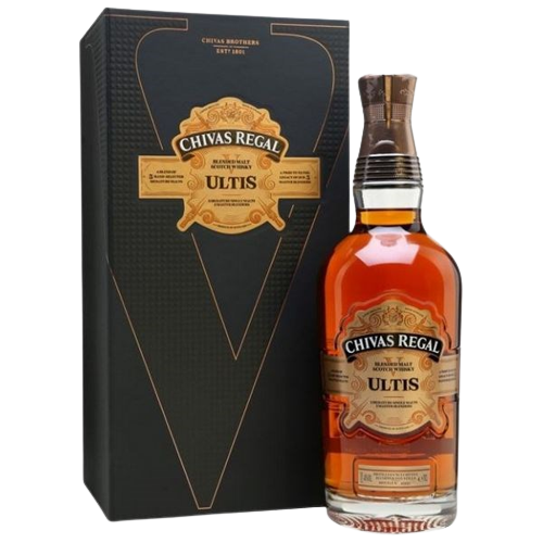 Rượu Chivas Ultis là sự kết hợp độc nhất được thể hiện qua hai cụm từ Tối thượng (Ultimate) và Sức mạnh (Fortis) 