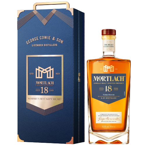 Mortlach 18 năm mang màu vàng hổ phách, rượu thu hút sự chú ý của nhiều người thưởng thức từ lần gặp gỡ đầu tiên