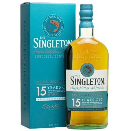 Singleton 15 có hương vị phong phú, êm mượt, cân bằng và dễ chịu của thạch nam đốt, than bùn khô, phấn hoa ngọt, sáp mềm, hoa khô và vỏ cam khô...