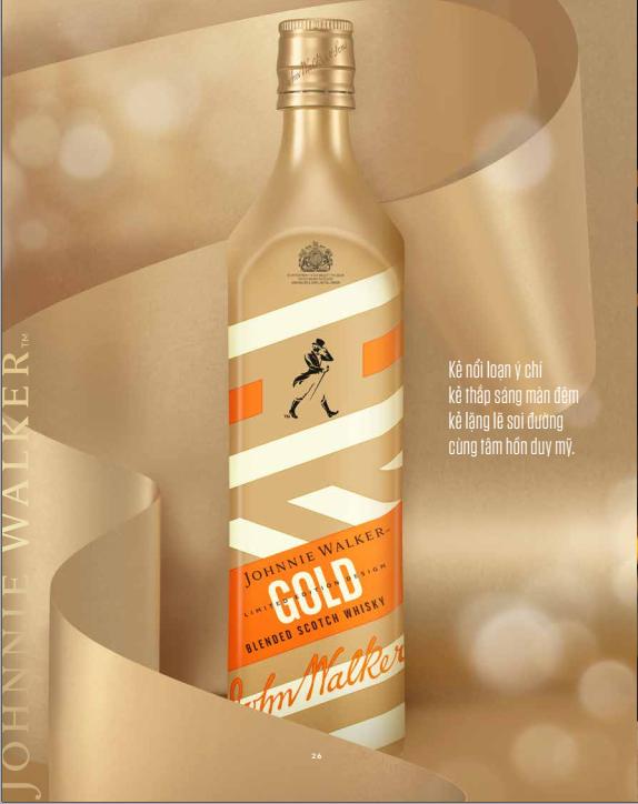 Sản phẩm rượu Johnnie Walker Gold Label Icon - một thức uống lý tưởng dành cho những tiệc đêm vui nhộn 